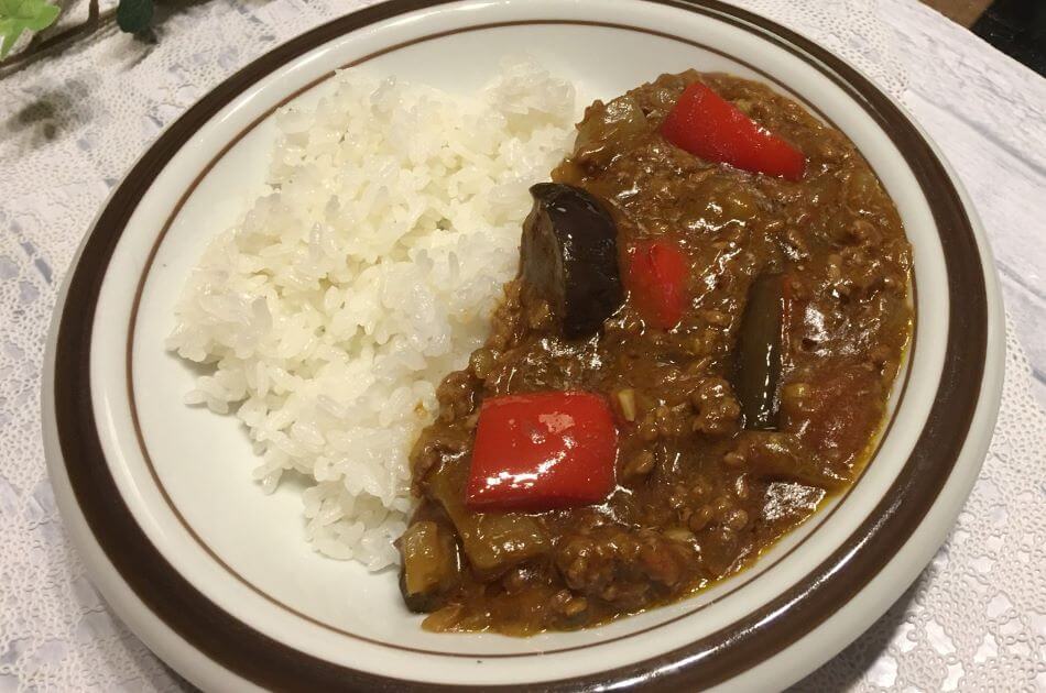 乾燥野菜を使ったキーマカレ