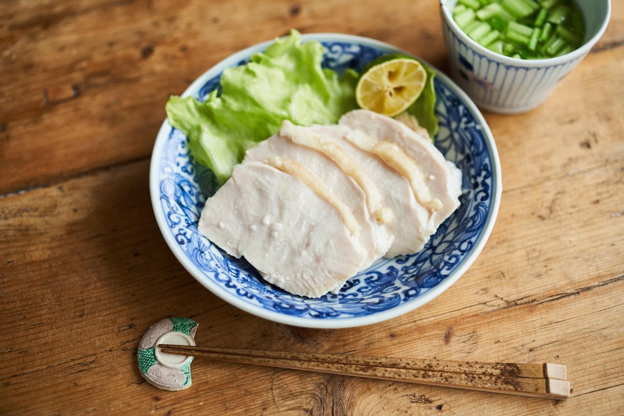 醤油麹でサラダチキン