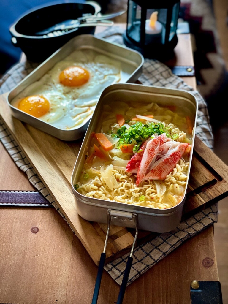 キャンプ飯 メスティンレシピ☆ヘルシーな蒸し鍋☆ハレノチバイクブログ