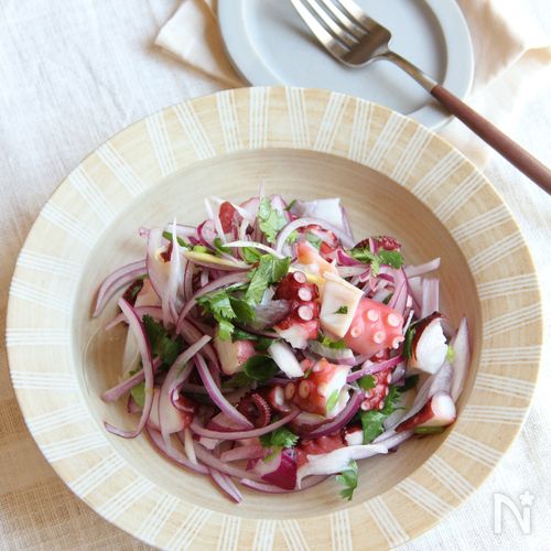 新湊産タコとカンパチのセビーチェ KimaLABOSnapdish スナップディッシュID:jaa9aaa