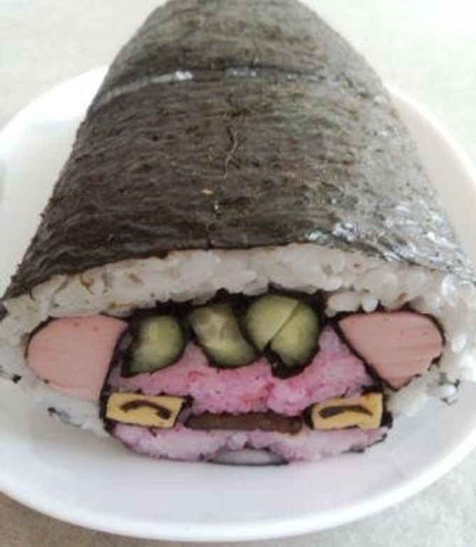 本当に簡単に作れます「アンパンマン巻き寿司」アンパンマンアンパンマンごはん飾り巻き寿司sushiキャラ寿司デコ寿司anpanmantiktokレシピcutefood