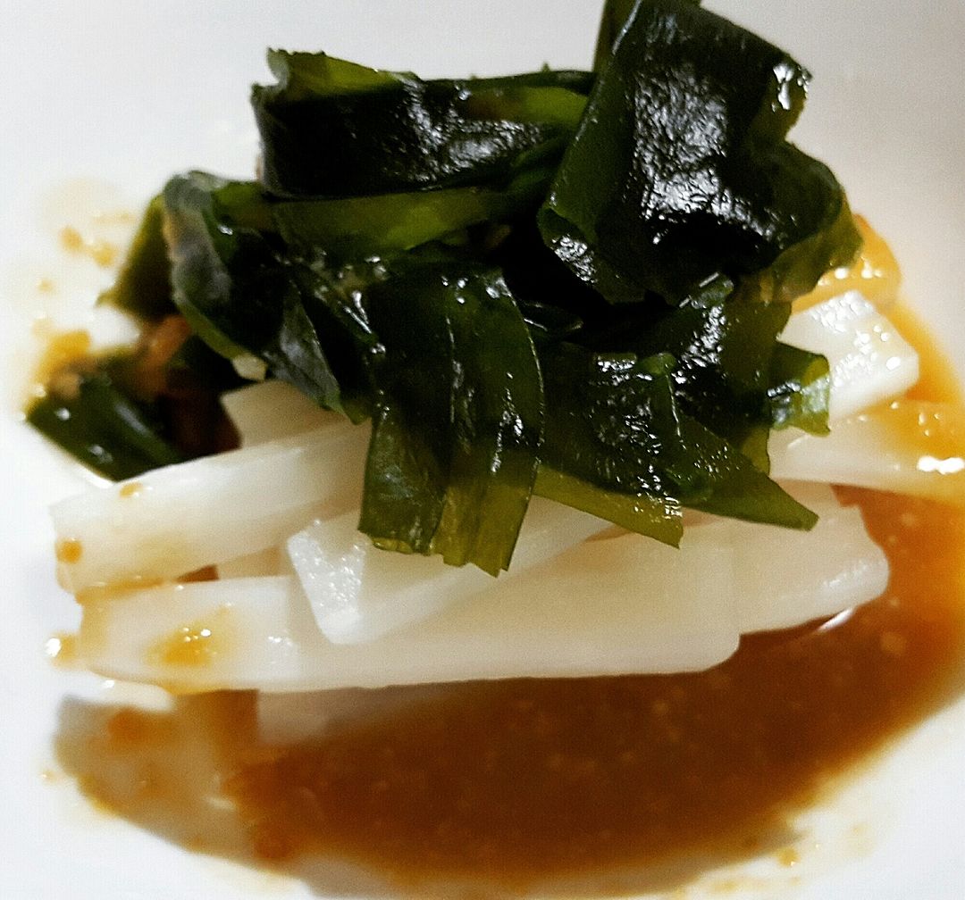 ウドとタコの酢味噌和え