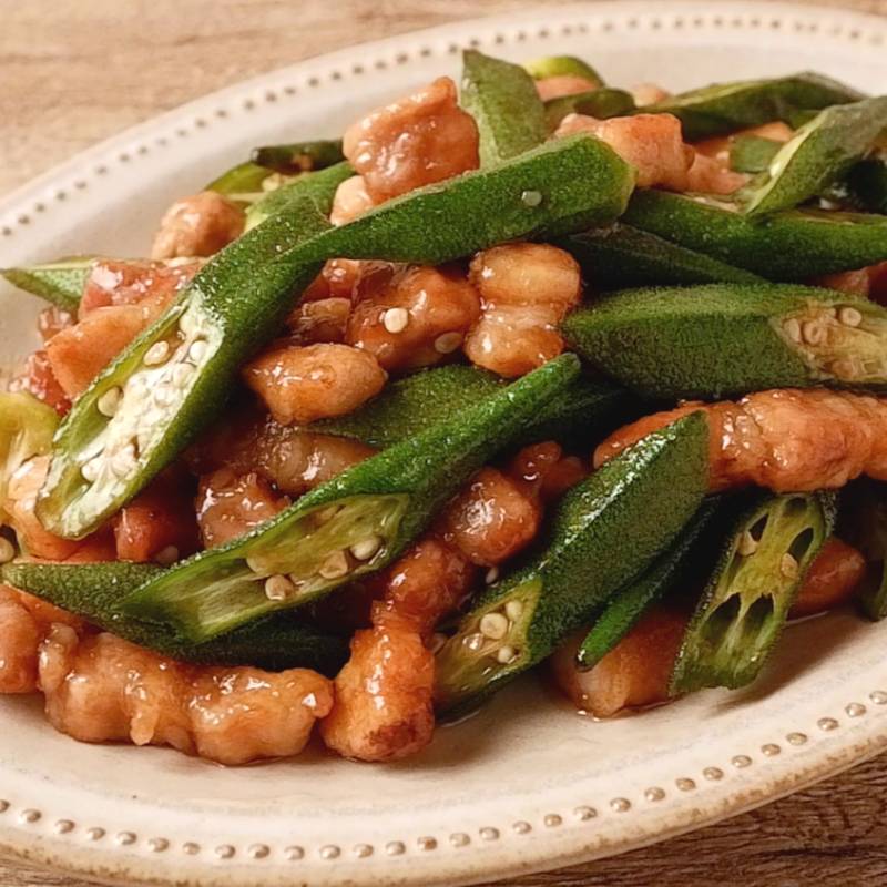 厚揚げと豚肉、オクラ、ピーマンの焼き肉のタレ炒め レシピ・作り方 by おうち料理愛好家mamayumi - 楽天レシピ