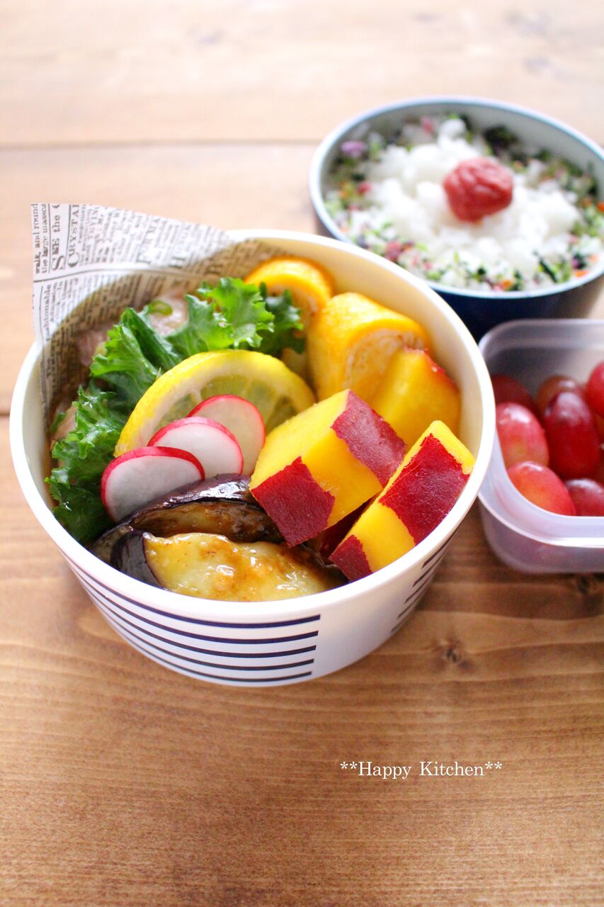 電子レンジで さつまいものレモン煮