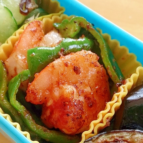 お弁当に☆シンプル塩えびソテ