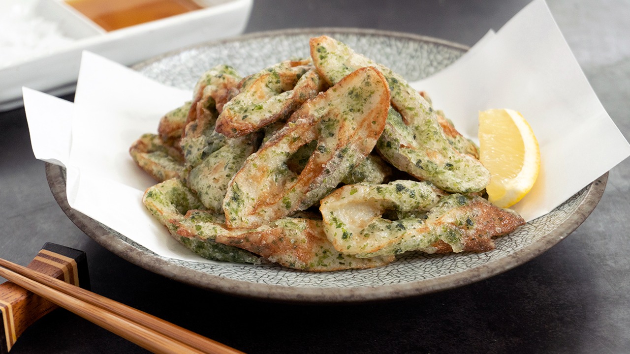 あじと野菜の磯辺揚げ