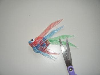 手作り ★金魚の吊るし飾り★リボン編み金魚★金魚★かわいい