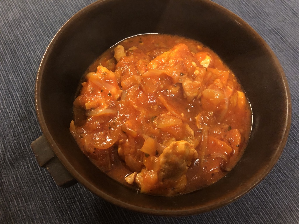 トマトジュースに鶏むね肉で！トマトチキンリゾット