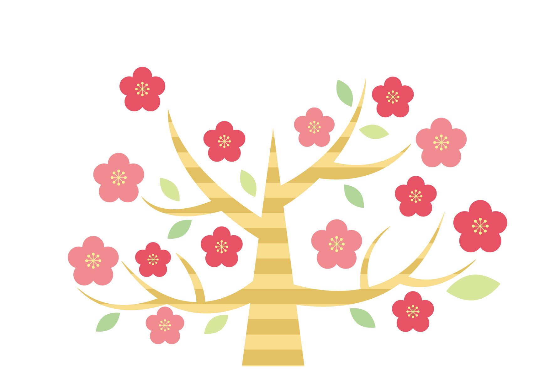 梅の花のイラスト2商用利用可能 無料で使えるかわいいイラストフリー素材えかききょうりゅう