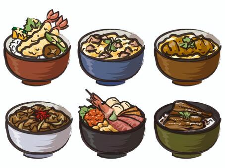 温玉のせ牛丼イラスト - No: 23047326無料イラスト・フリー素材なら「イラストAC」