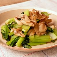 小松菜と舞茸のオイスター炒め坂ノ途中100年先もつづく、農業を