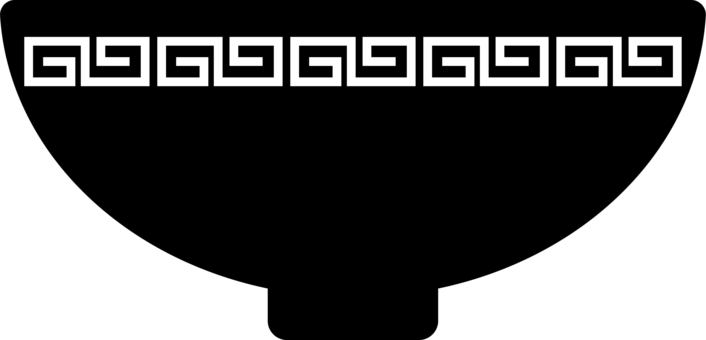 黒シルエットのラーメンイラスト・フリー素材なら「シンテリ」