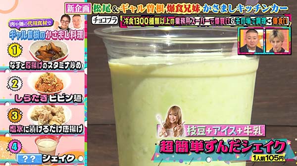 ミキサー要らずの簡単シェイク