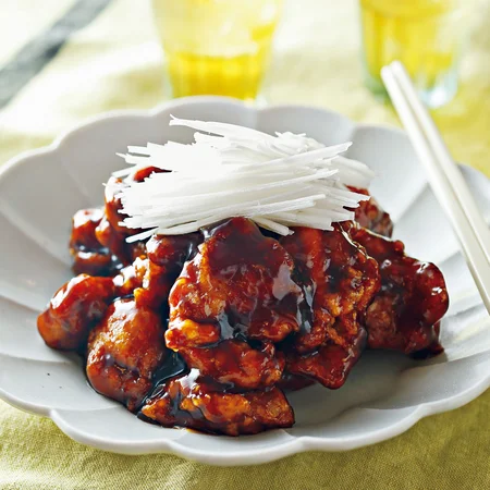 コクのあるさっぱりだれ！ 鶏肉の黒酢ねぎソース