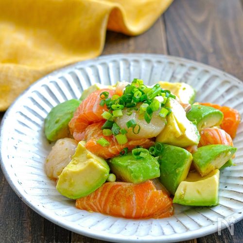 簡単で豪華見え！ほたてとサーモンのカルパッチョ