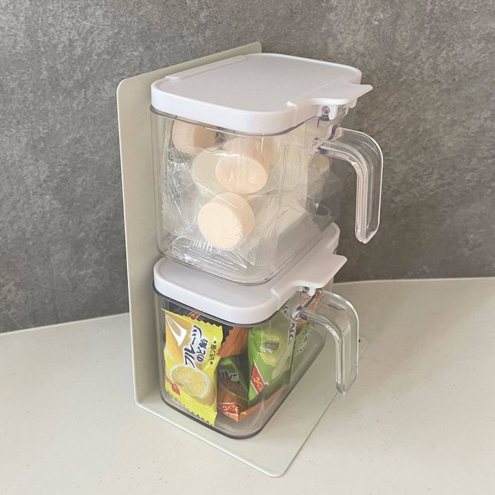 ダイソーのマグネット調味料収納法