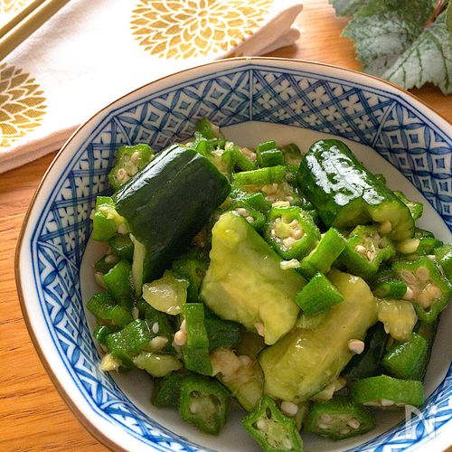 オクラのごま和えやおかか和えのレシピ 作り方：白ごはん.com