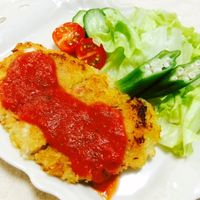 チキンカツの献立空色通信