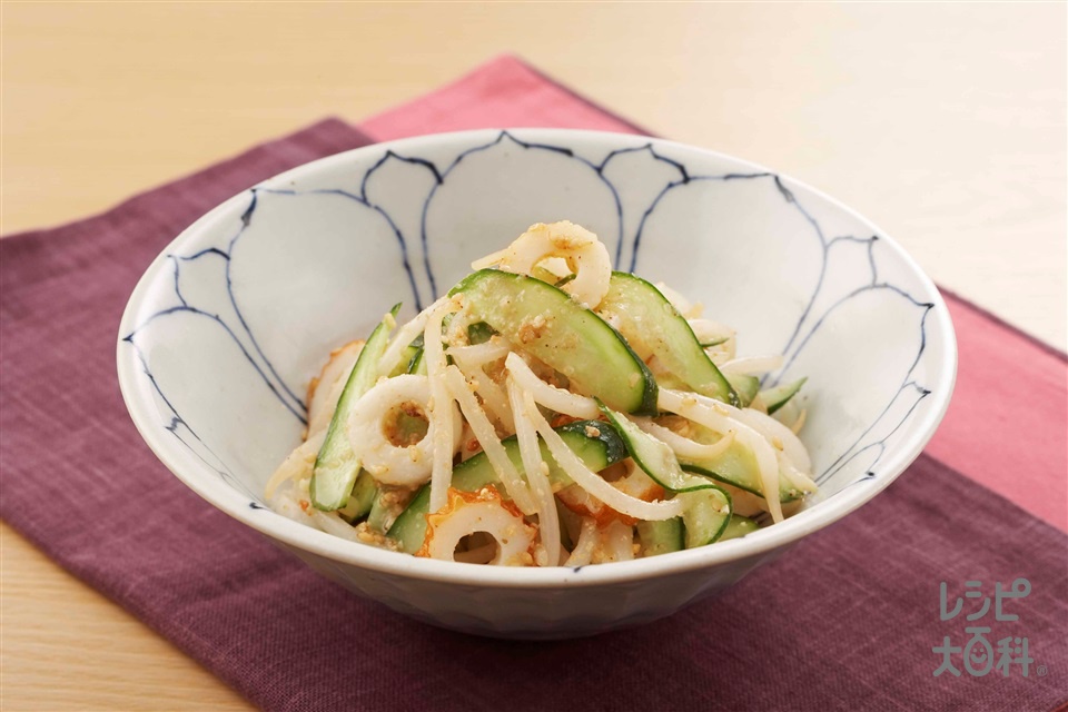 ゴーヤとちくわとしいたけの中華炒め