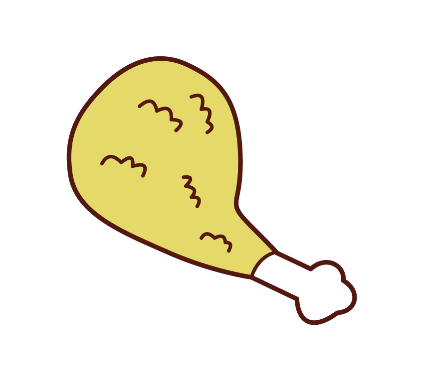 フライドチキンイラスト - No: 22354200無料イラスト・フリー素材なら「イラストAC」
