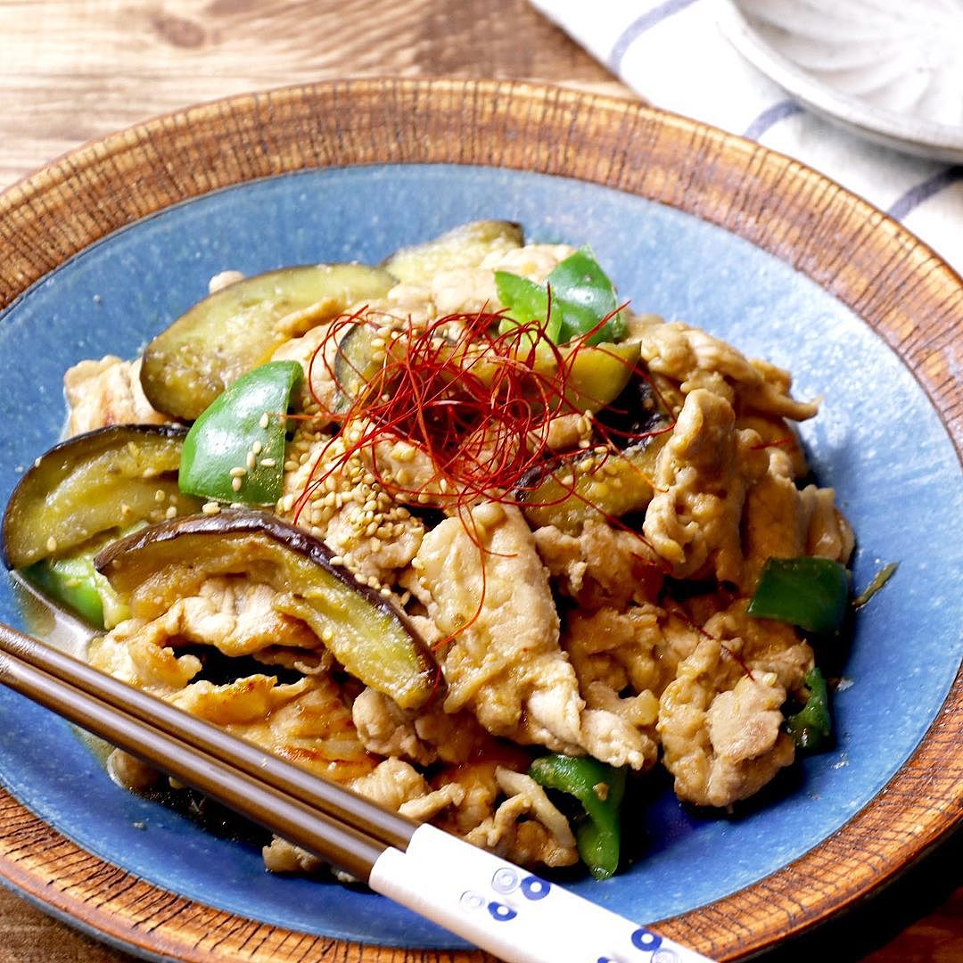 簡単作り置きおかず☆ニンジン豚ナス甘辛炒め レシピ・作り方