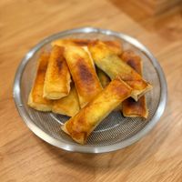 はんぺんと海老の簡単春巻き