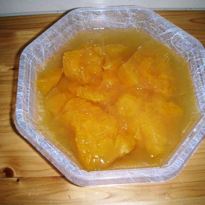 夏みかんの寒天ゼリ