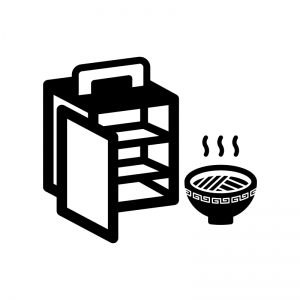 ラーメンシルエット イラストの無料ダウンロードサイト「シルエットAC」