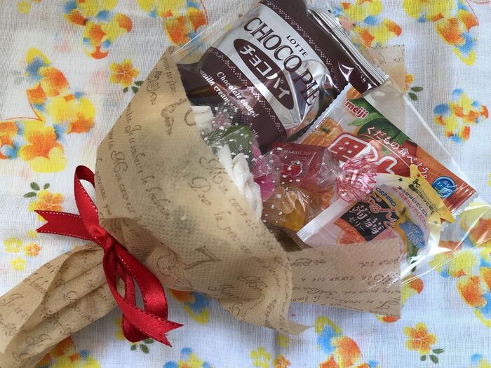 お菓子花束 作り方TikTok