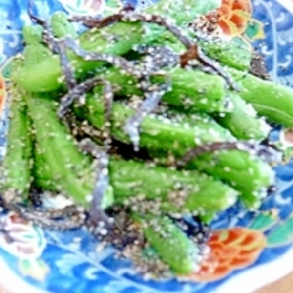 冷凍いんげんでおかかマヨあえ