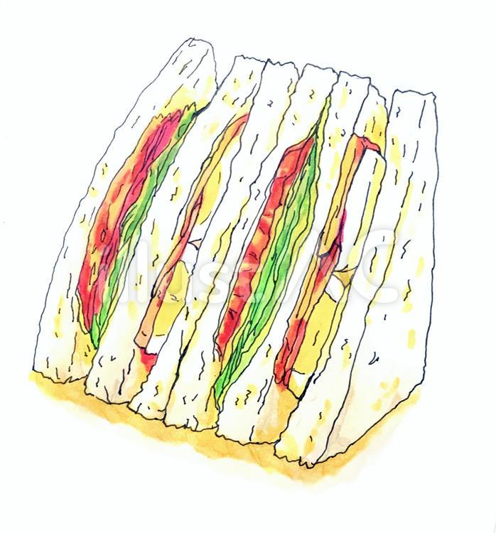 サンドイッチのイラスト - 無料イラストのIMT 商用OK、加工OK