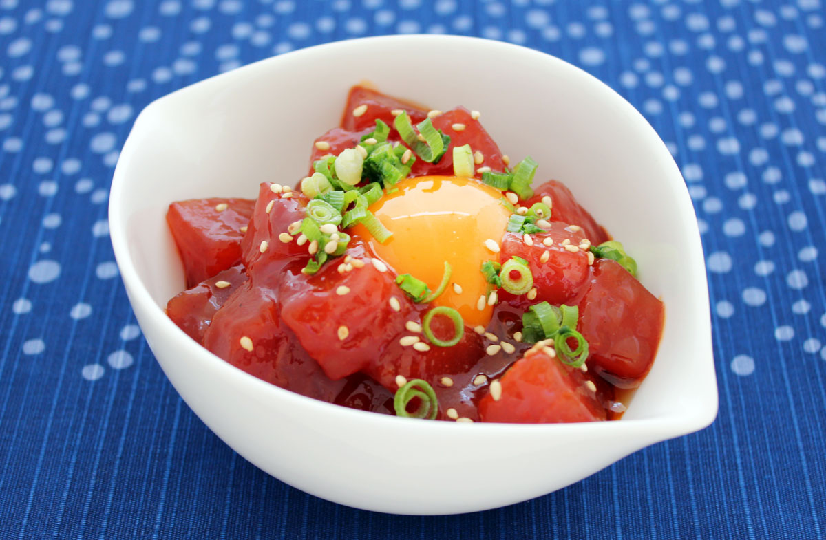ねぎとろユッケ丼