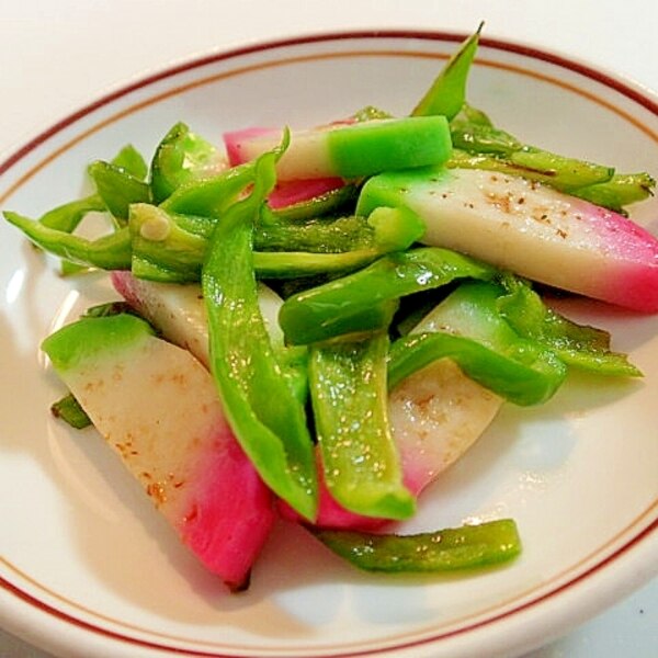 ピーマンとしらすの白だし和え