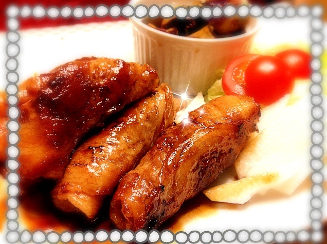 山芋の牛肉巻き