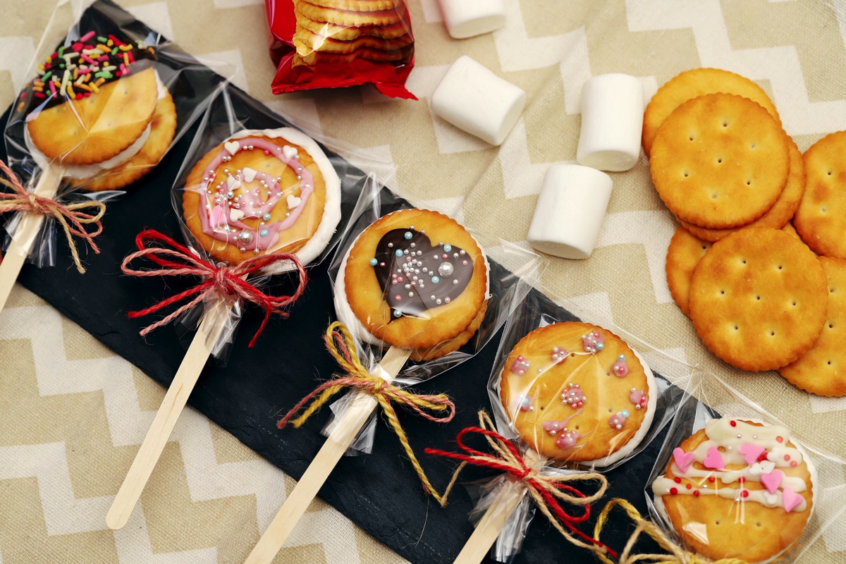 市販のクッキーでバレンタインチョコ♡