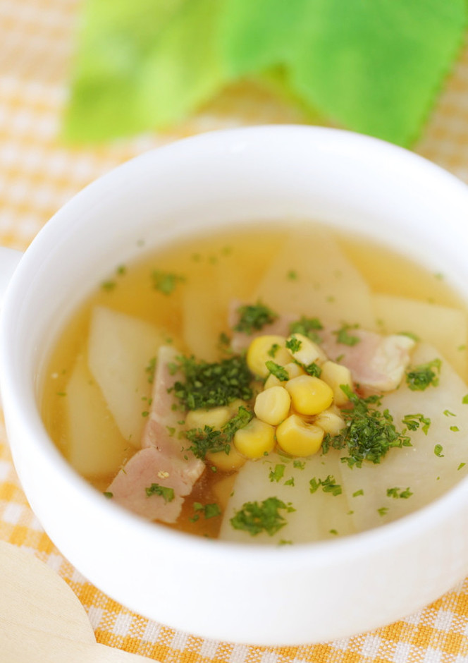 夏野菜のトロトロコンソメスープtoiro note 〜トイロノート〜 家族が笑顔になる、いつものごはんを彩るレシピサイト