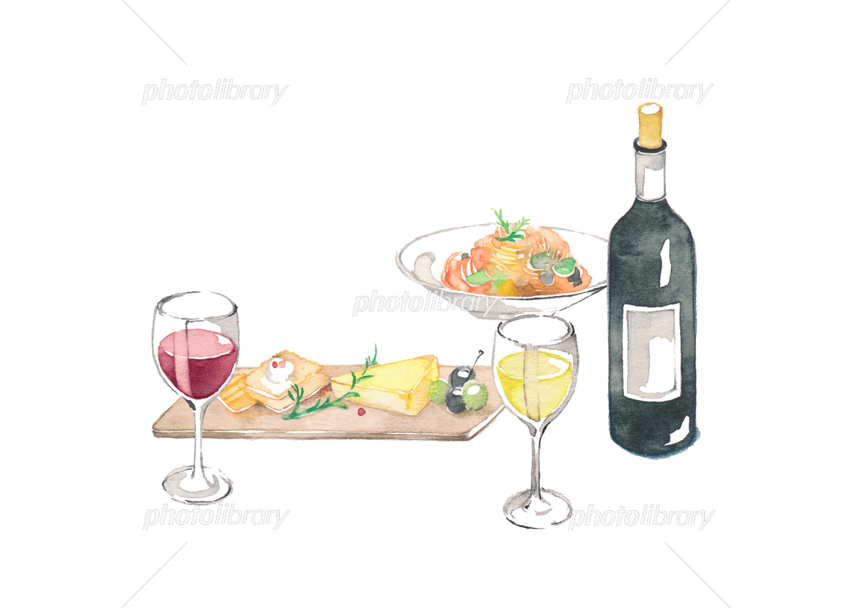 ワイン イラスト 素材 アイコン 手書き風 かわいい の Stock ベクターAdobe Stock