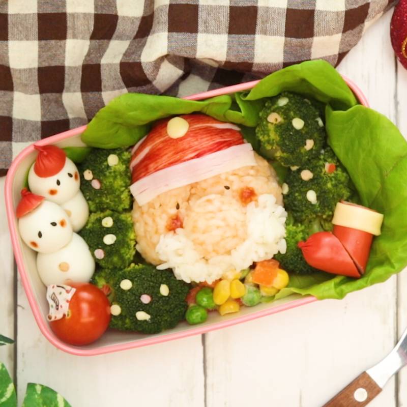 サンタさんのお弁当 作り方 デコ弁＆キャラ弁- レシピ 日本ハム