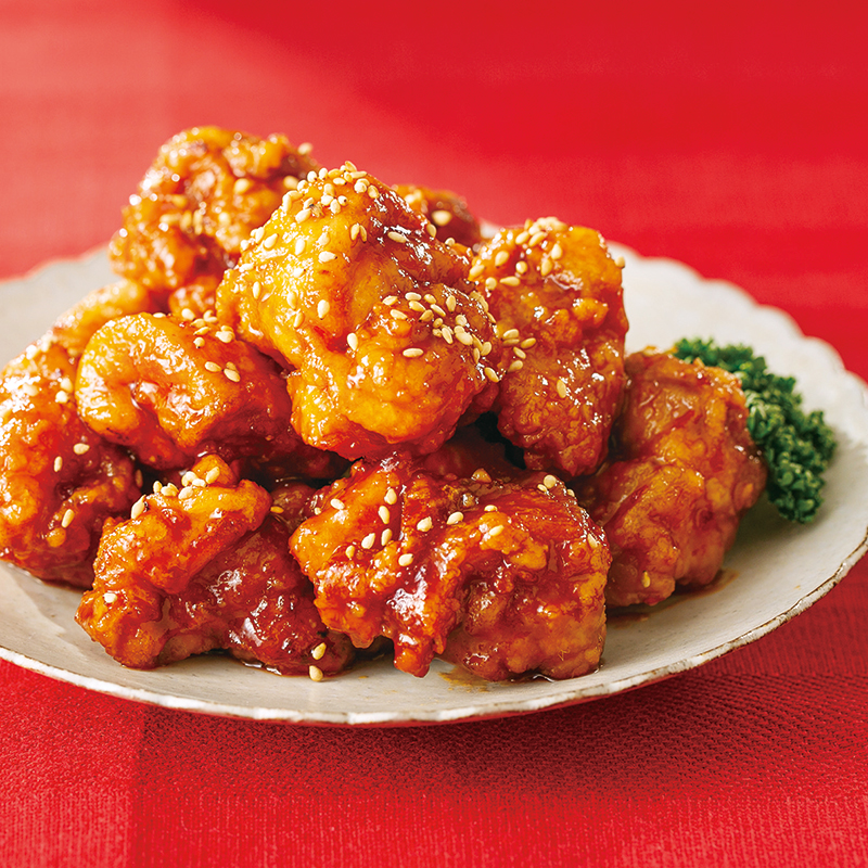 極旨もも唐揚げでヤンニョムチキン