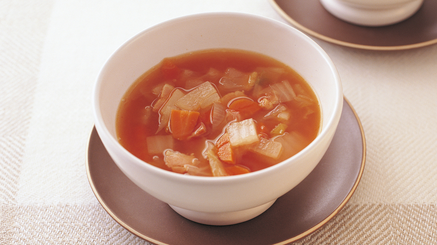 ケチャップで簡単ミネストローネ