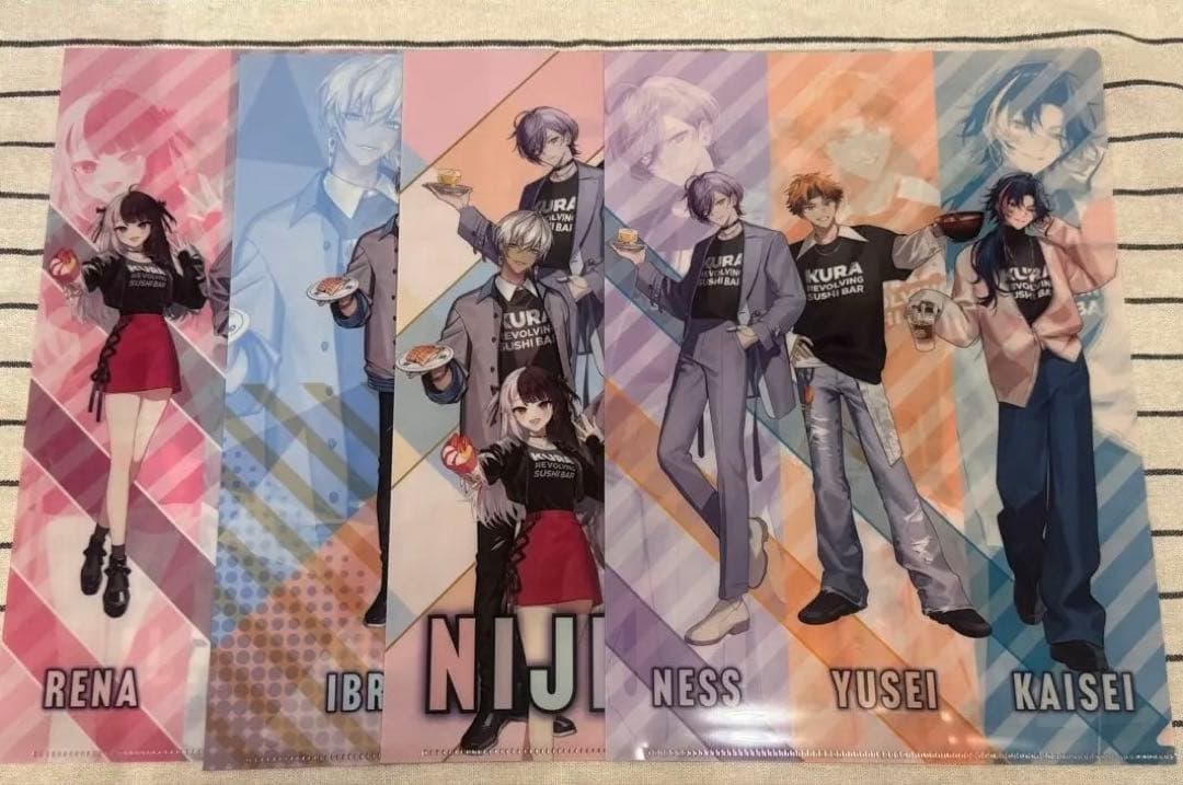 Amazon.co.jp: くら寿司 × にじ さんじ コラボ クリアファイル 不破湊 三枝明那 : おもちゃ