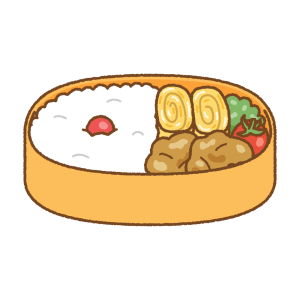 フリーイラストおいしそうなお弁当パブリックドメインQ：著作権フリー画像素材集