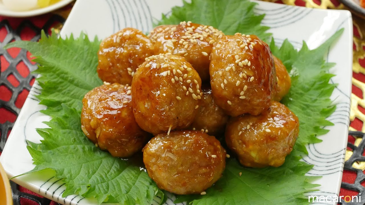 シャキシャキれんこん肉だんご