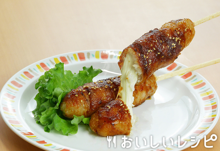 チーズが伸び〜る！SNSで話題！肉巻きおにぎり