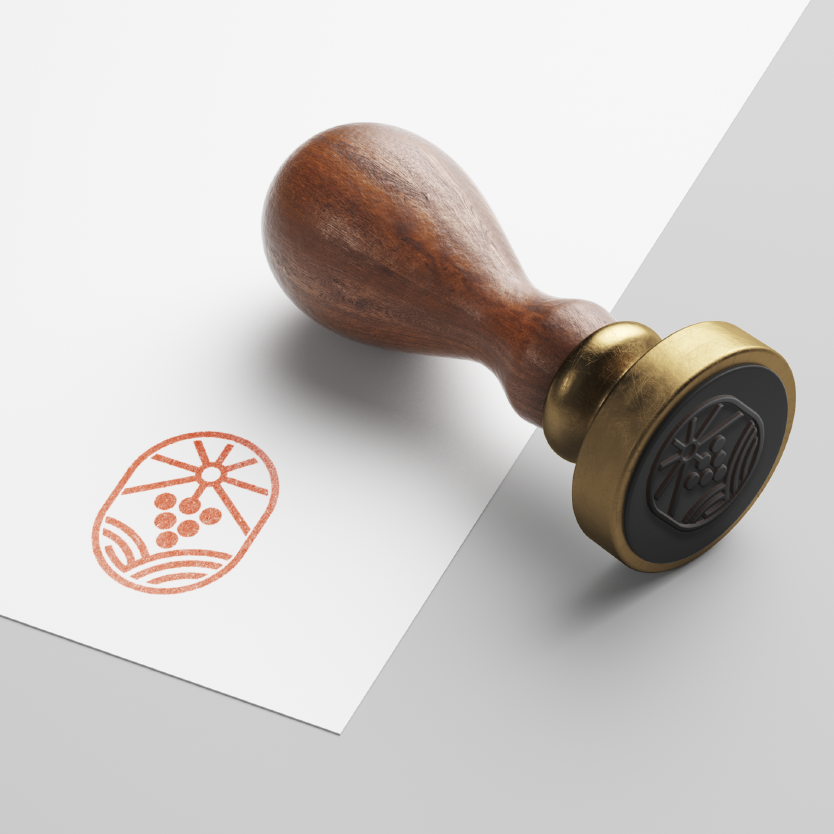 おしゃれな手書き風ぶどうロゴデザインロゴ販売番号0901ロゴ販売ロゴ購入と制作依頼サイト