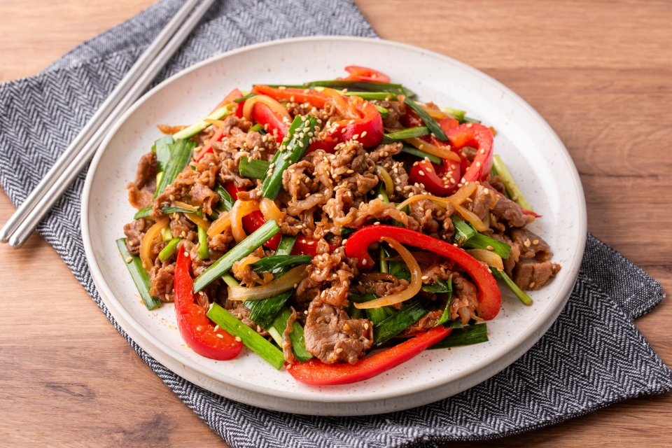 玉ねぎとキャベツのプルコギ