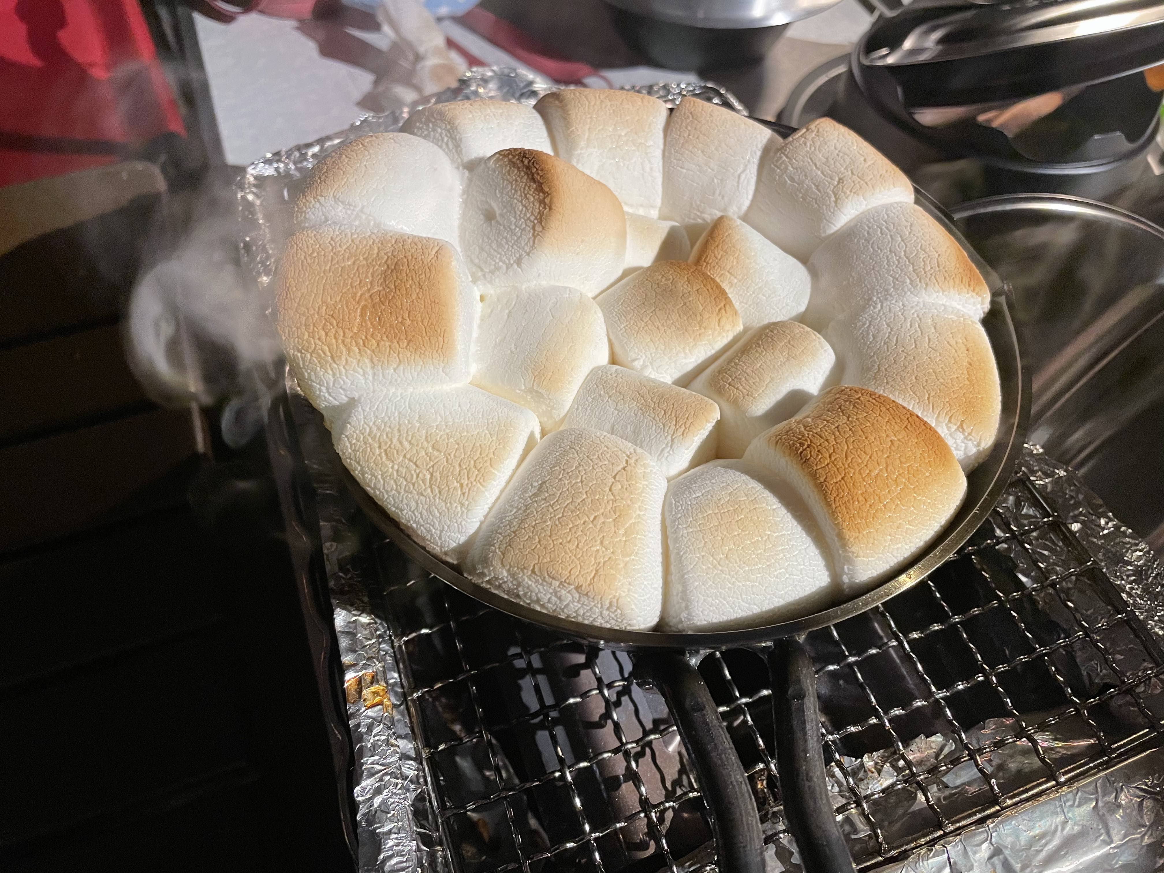 焼きマシュマロをBBQで楽しもう！マシュマロホットサンドやフルーツチョコもくらシェア