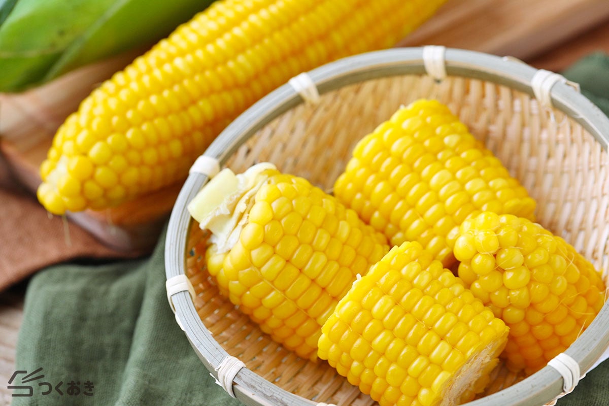 電子レンジで簡単！皮なしとうもろこしの茹で方