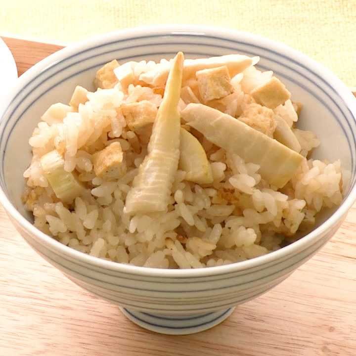 破竹と鶏肉の炊き込みご飯 : 日だまりカフェ