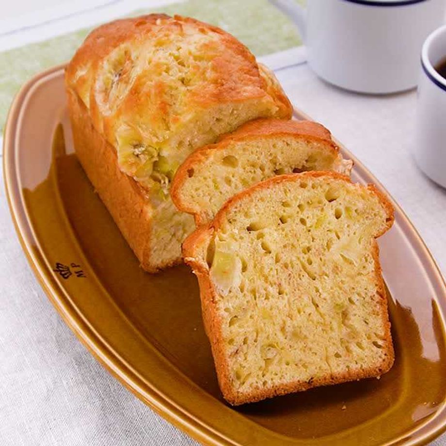ベーキングパウダーなしでもふっくら！「バナナとくるみのパウンドケーキ」Sheage シェアージュ